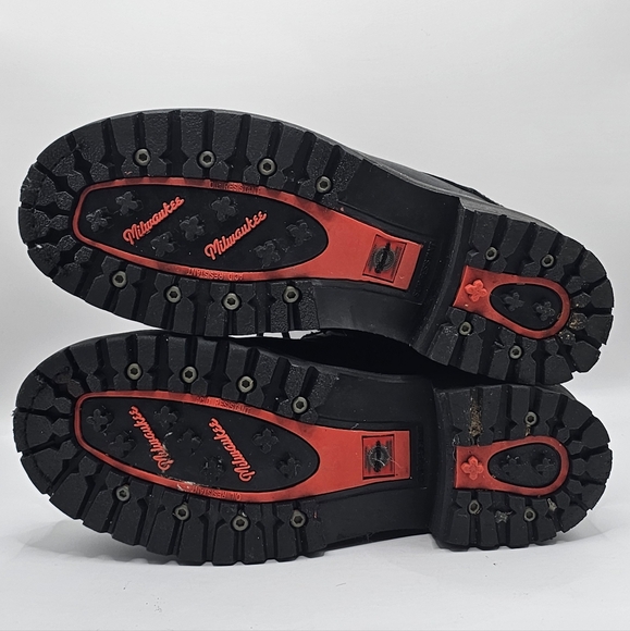 Milwaukee Leather Black Motorcycle Boots - Picture 6 of 8